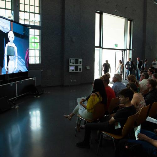 Pepper als Co-Moderator auf der Immatrikulationsfeier der TH Wildau 2018