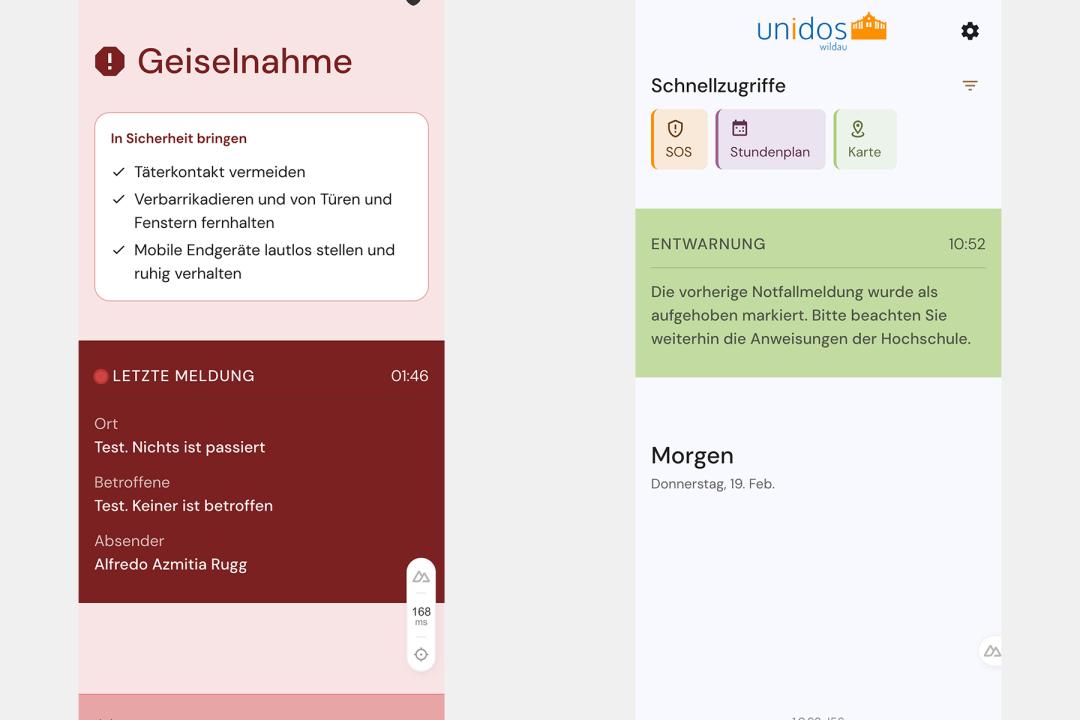 Unidos Wildau - Warnung und Entwarnung